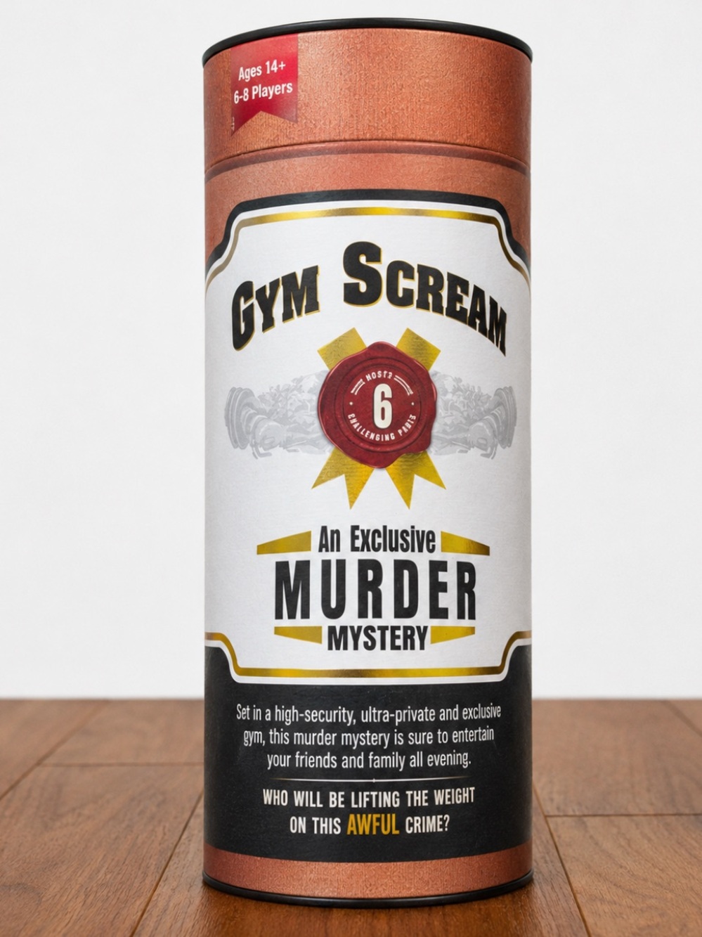 Gym Scream Murder Mystery Party Game 6–8 Players Complete Set